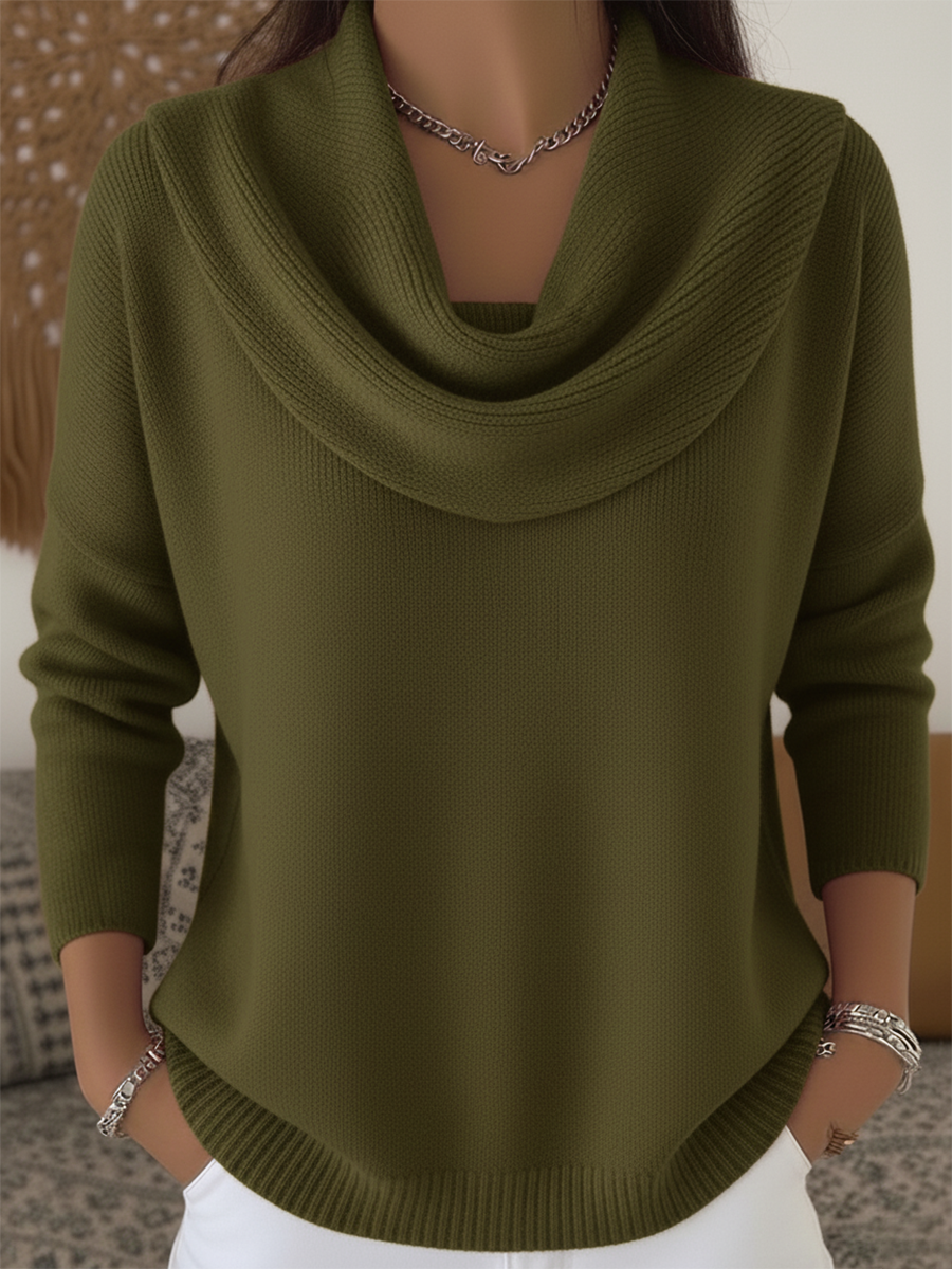 Women’s Sweater | Cowl Collar Design 2