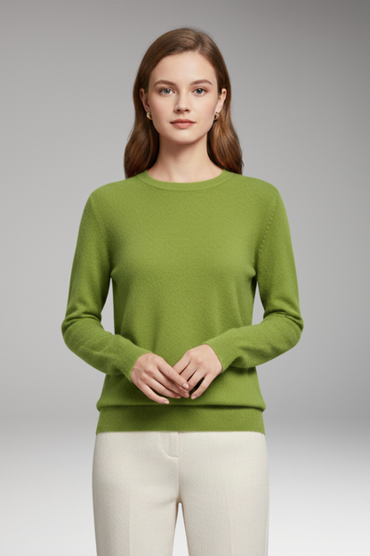 Women's Sweater with O-Neckline and Long Sleeves 13