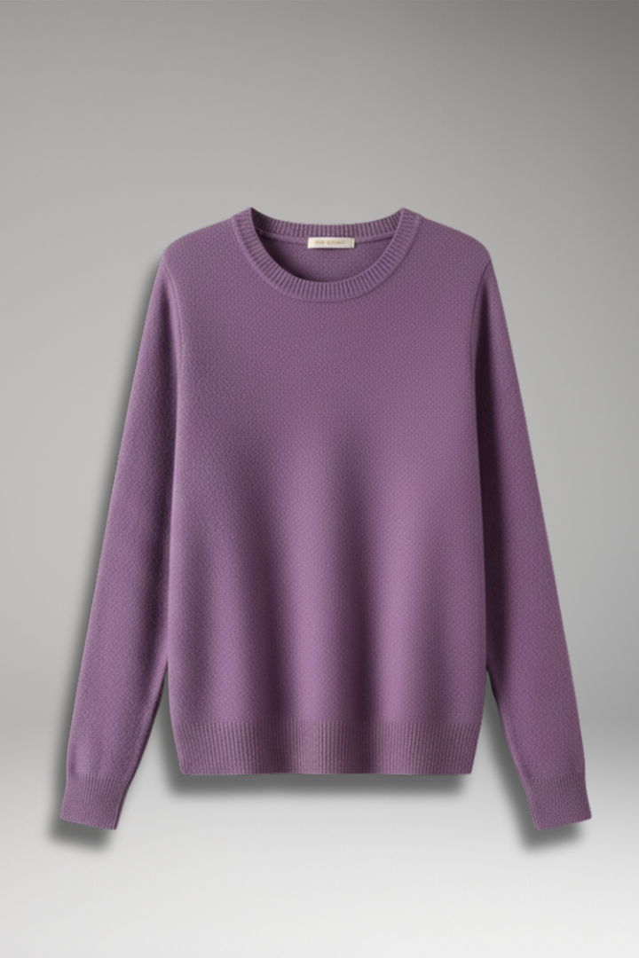 Women's Sweater with O-Neckline and Long Sleeves 1