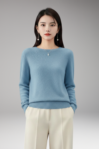 Women's Sweater with O-Neckline and Long Sleeves 4