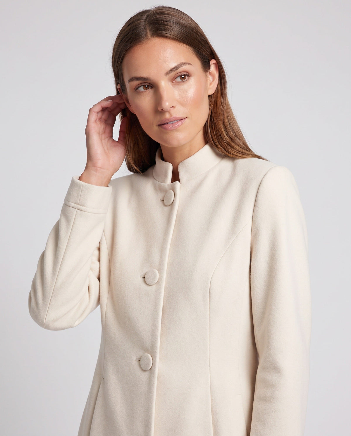Women's A-Line Button Coat | Structured & Comfortable Fit