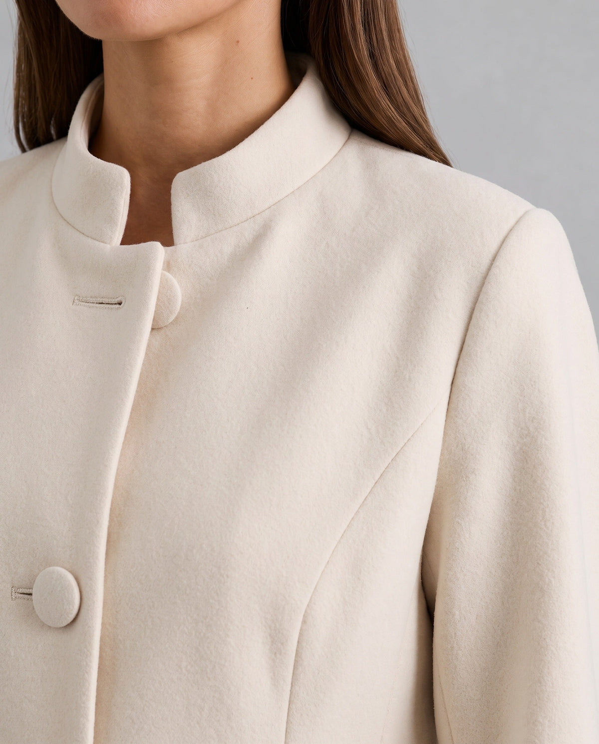 Women's A-Line Button Coat | Structured & Comfortable Fit