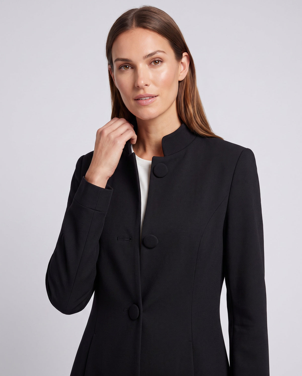 Women's A-Line Button Coat | Structured & Comfortable Fit