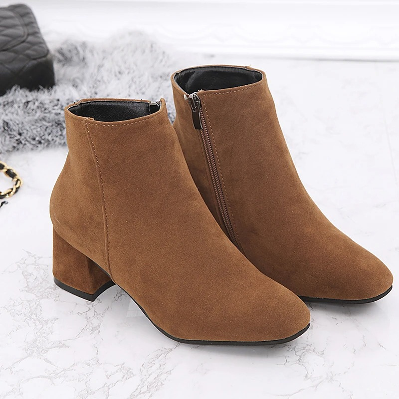 Women's Ankle Boots | Block Heel & Pointed Toe