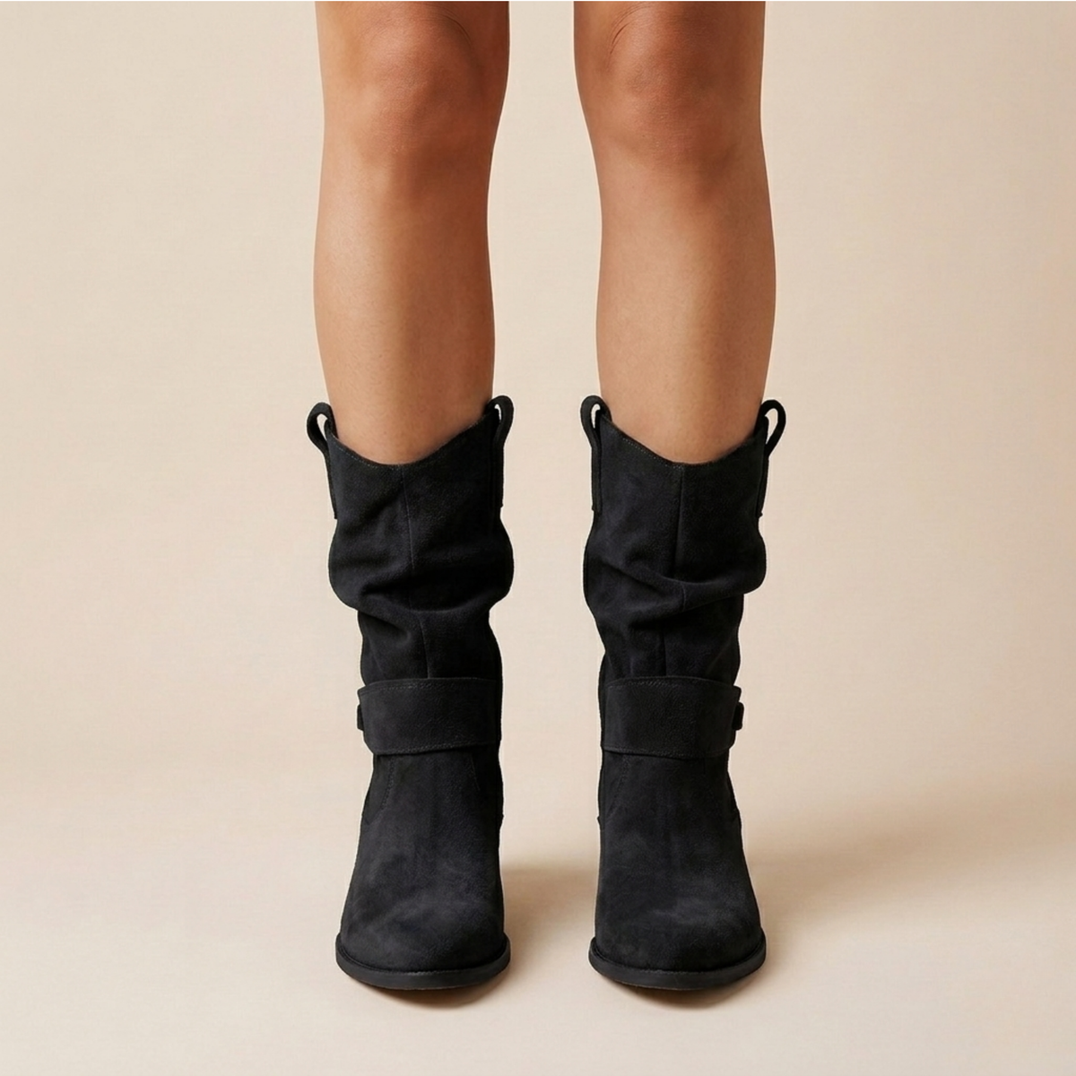 Women's Ankle Boots | Slouchy Suede, Buckle Strap Detail