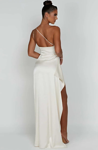 Chic Asymmetric Maxi Dress for Evening Wear