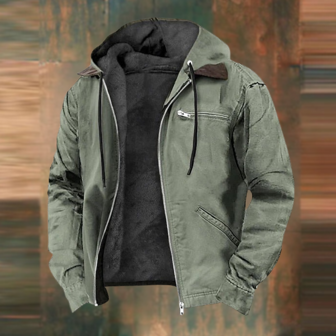 Women's Autumn Coat | Detachable Collar & Deep Pockets