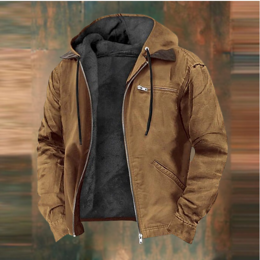 Women's Autumn Coat | Detachable Collar & Deep Pockets