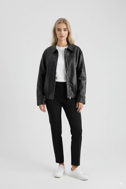 Women's Aviator Jacket | Relaxed Fit for Effortless Style