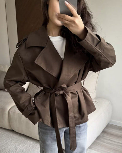 Women's Belted Coat | Wind Proof & Warm