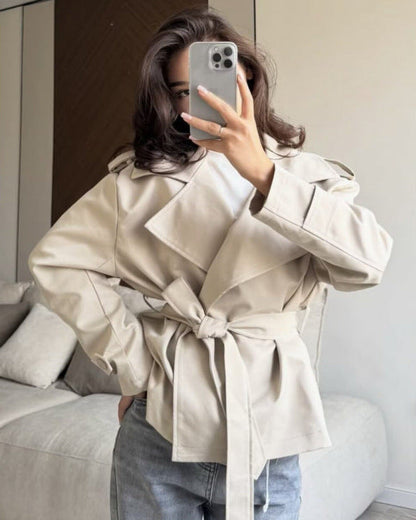 Women's Belted Coat | Wind Proof & Warm