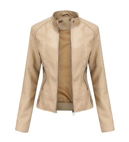 Women's Biker Jacket | Stand Collar & Edgy Style