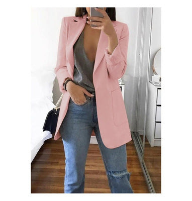 Women's Blazer | Open Front, Longline Patch Pockets