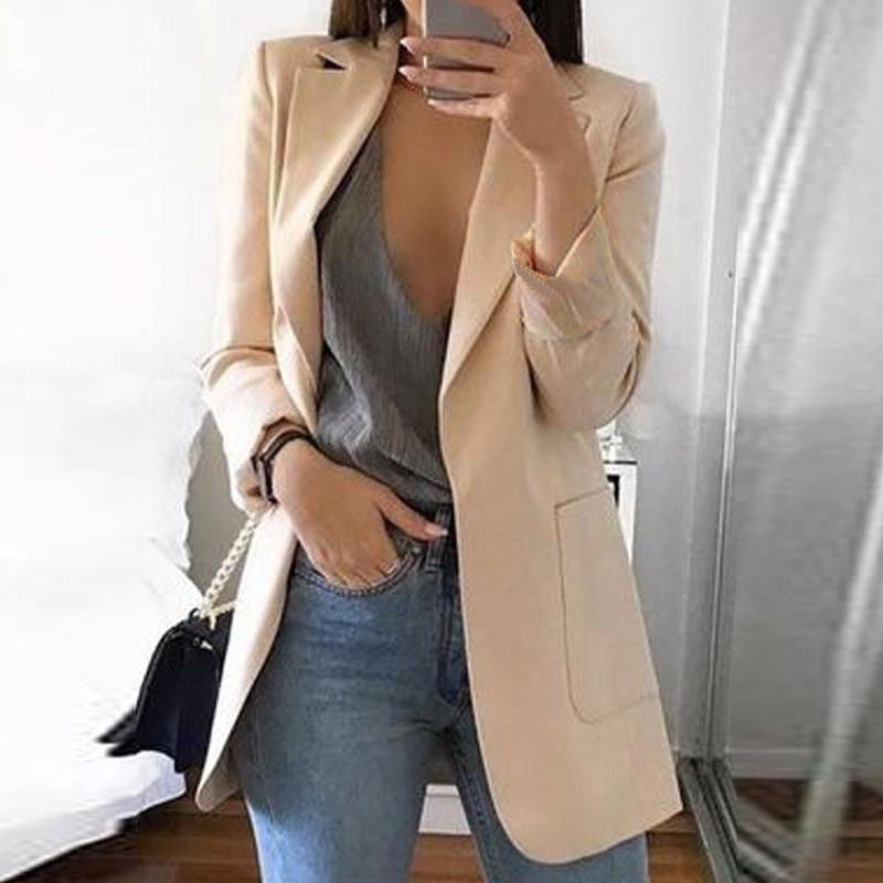 Women's Blazer | Open Front, Longline Patch Pockets