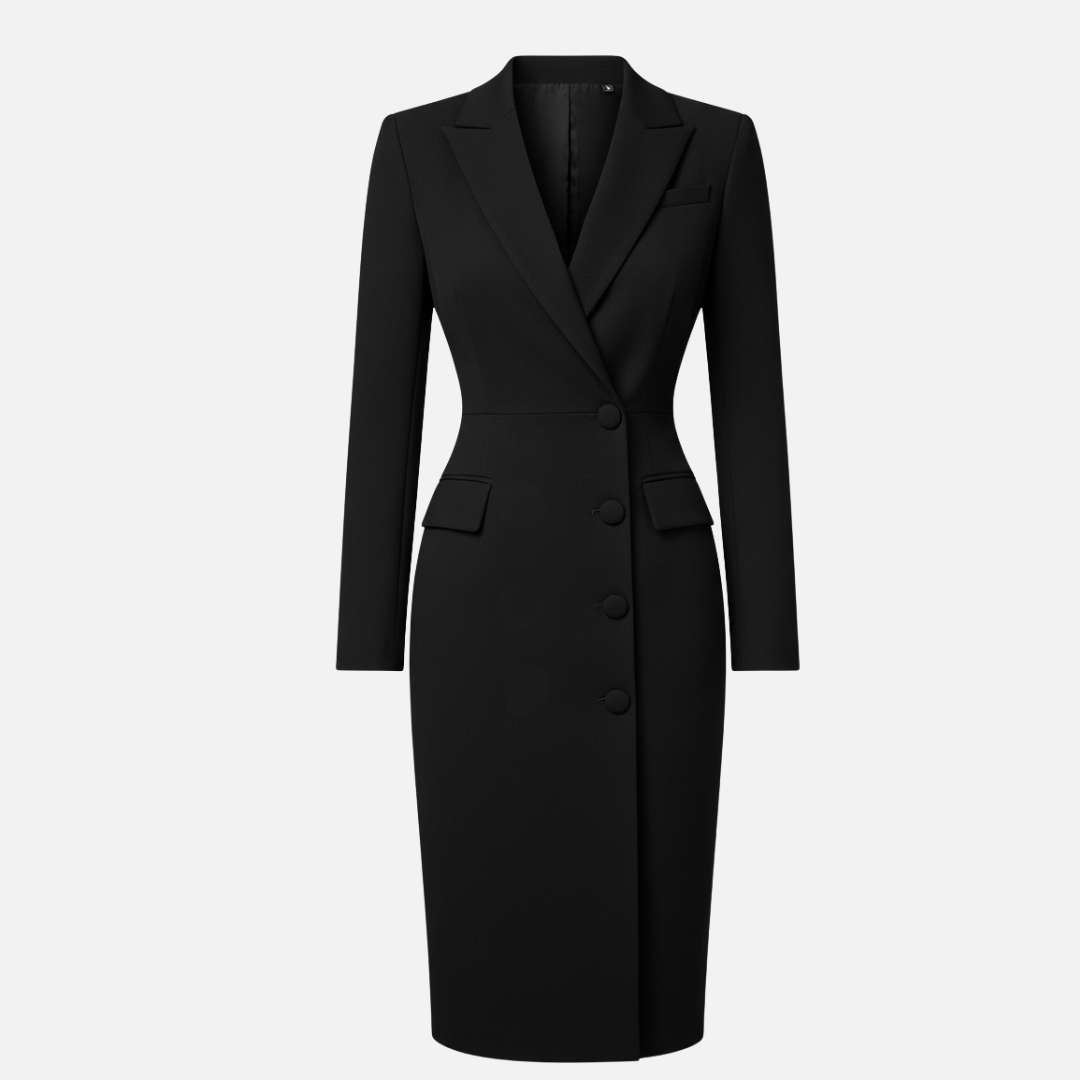 Women's Bodycon Midi Dress | Blazer Style & Elegant Fit