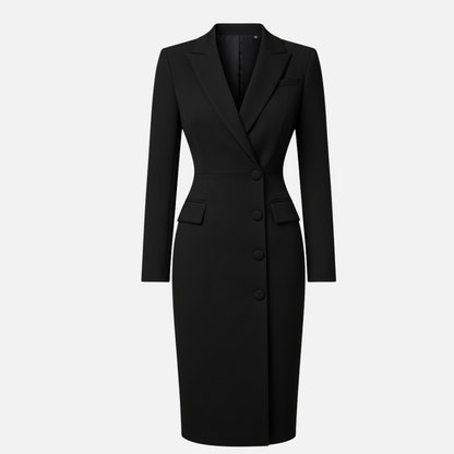 Women's Bodycon Midi Dress | Blazer Style & Elegant Fit