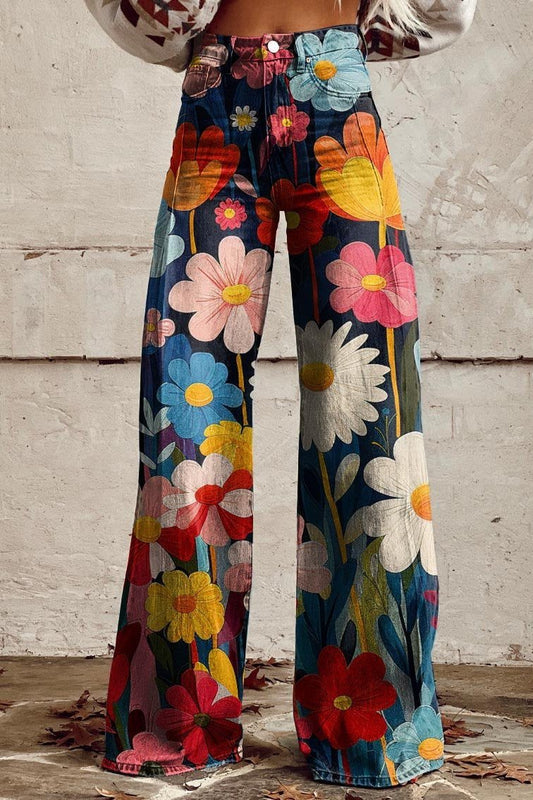 Women's Boho Trousers | High-Waist & All-Day Comfort