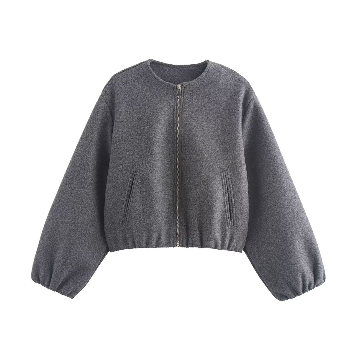 Women's Bomber Jacket | Cropped Fit & Elasticated Hem