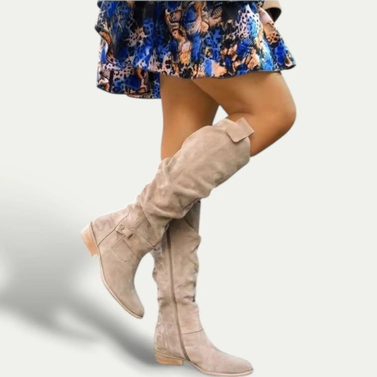 Women's Boots | Slouched Knee-High Shaft, Low Stacked Heel