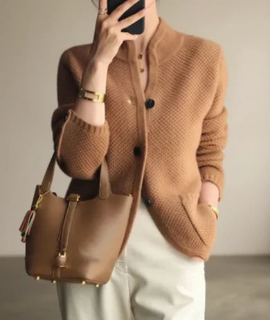Women's Cable Knit Cardigan | Button-Front & Cosy Fit