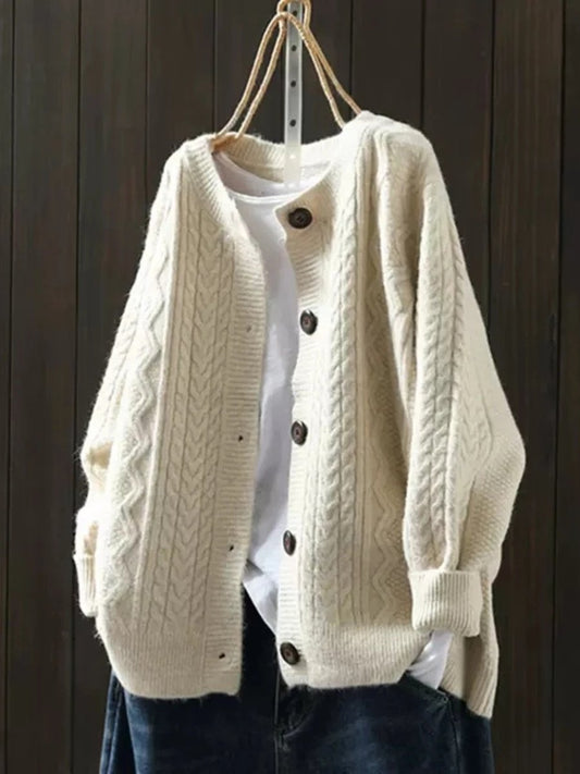 Women's Cable Knit Cardigan | Oversized & Warm