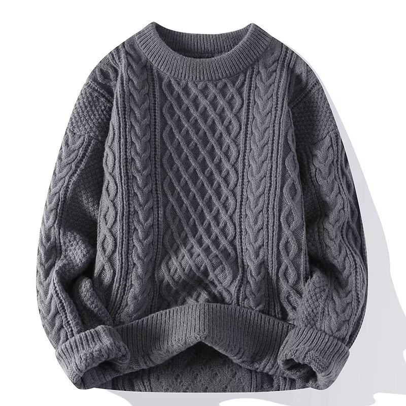 Chunky Cream Cable Knit Sweater for Women