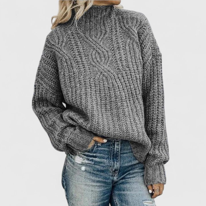 Women's Cable Knit Sweater | Relaxed Fit & Versatile Style