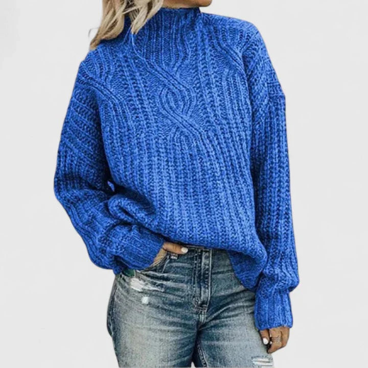 Women's Cable Knit Sweater | Relaxed Fit & Versatile Style