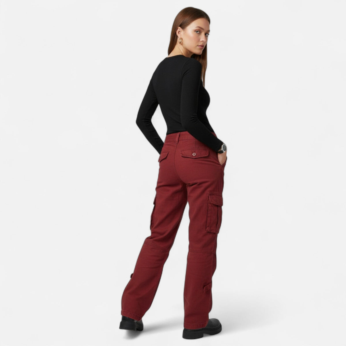 Women's Cargo Pants | Low-Rise Fit, Multi-Pocket Utility