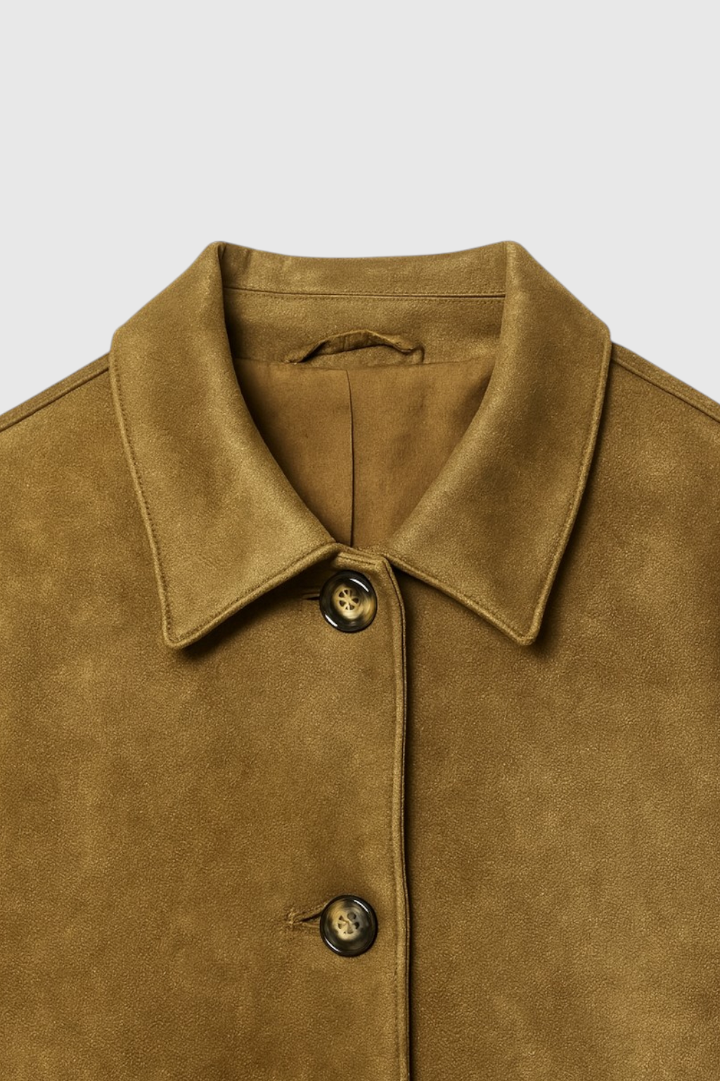 Women's Casual Jacket | French Collar & Long Sleeves