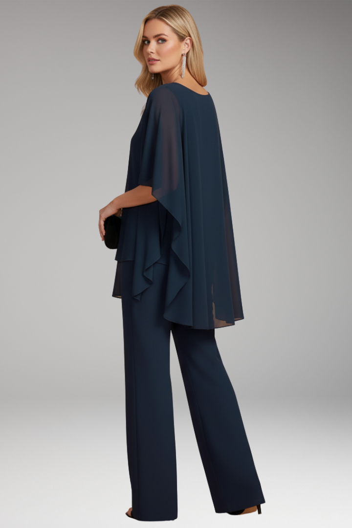 Women's Co Ord Set | Elegant Cold Shoulder & Layered