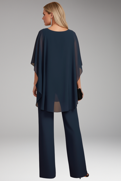 Women's Co Ord Set | Elegant Cold Shoulder & Layered