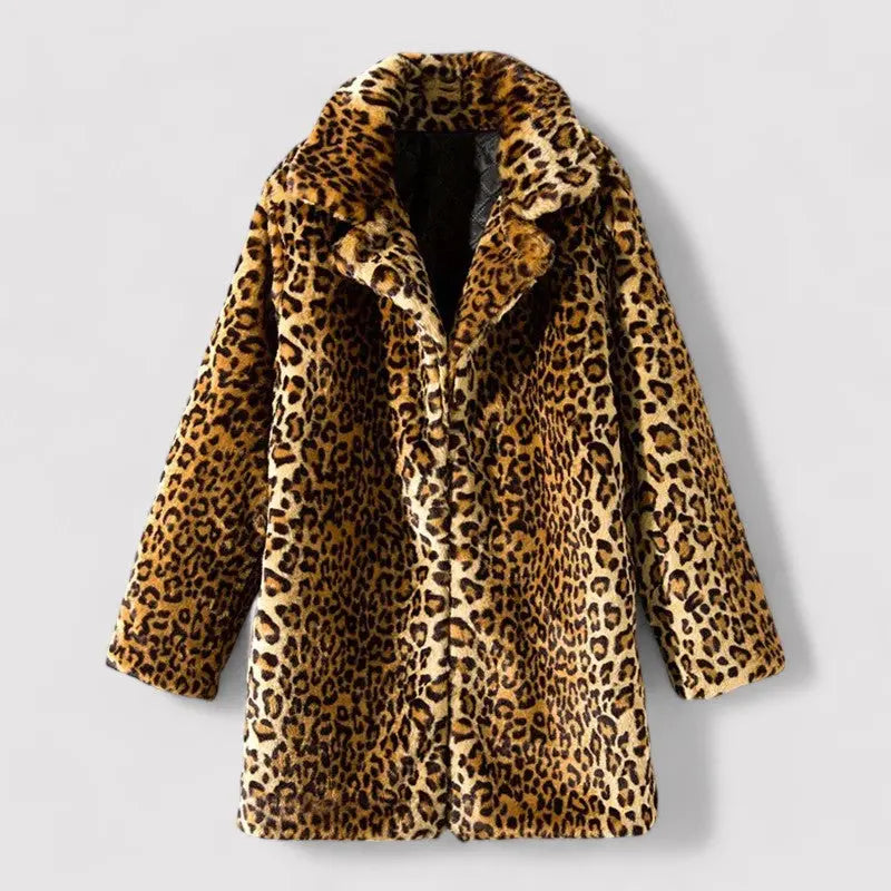 Women's Coat | Notched Lapels, Concealed Button Front