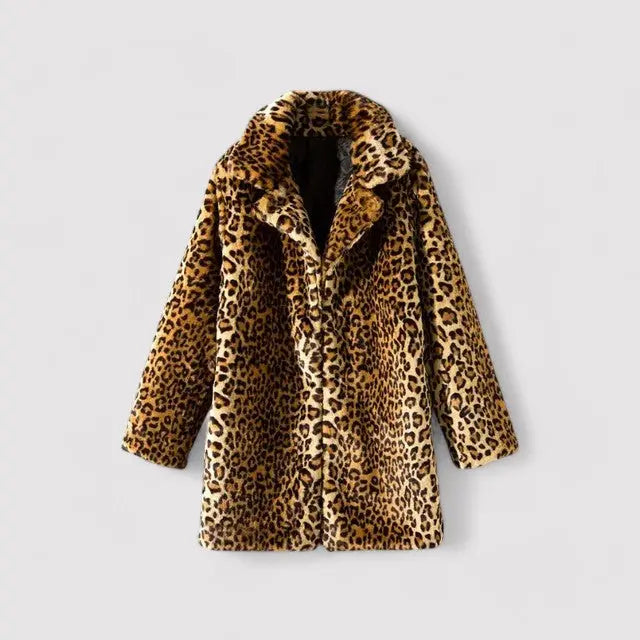 Women's Coat | Notched Lapels, Concealed Button Front