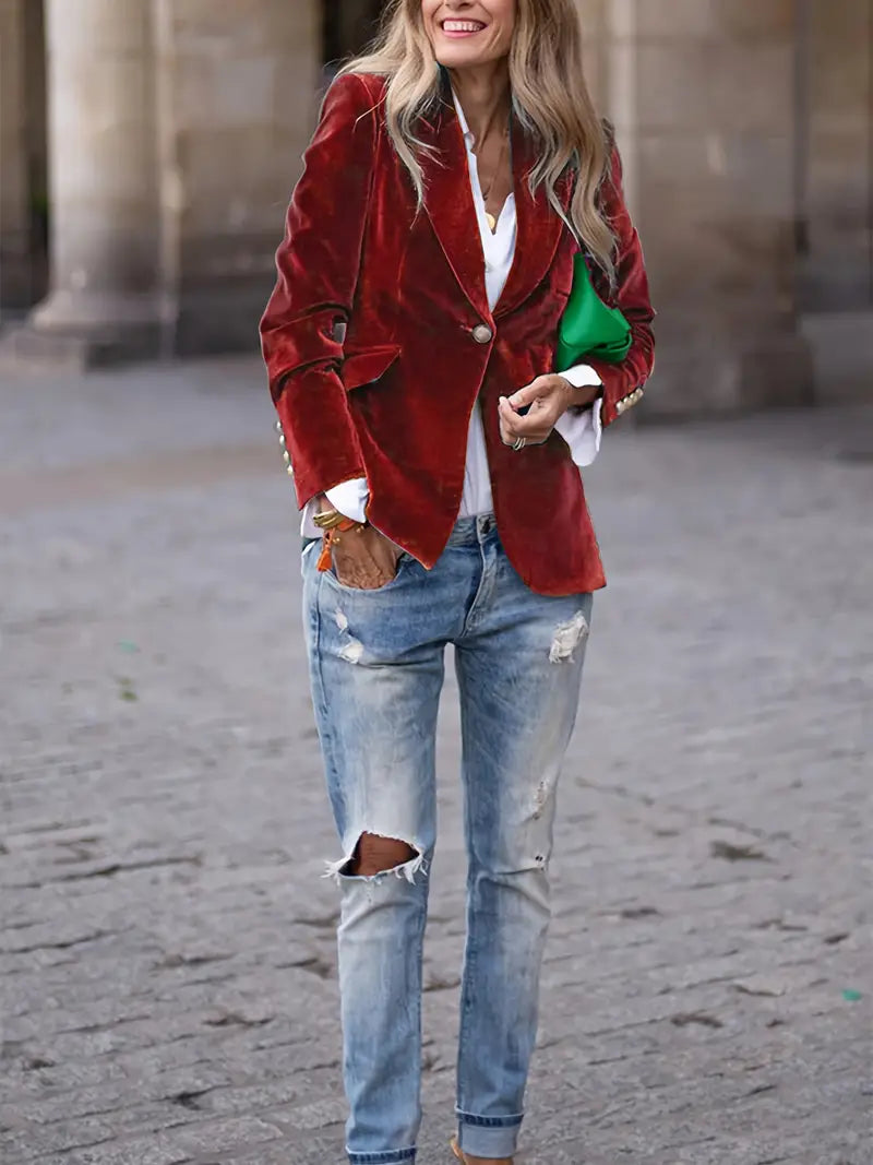 Women's Fitted Blazer | Long Sleeve & Structured Fit