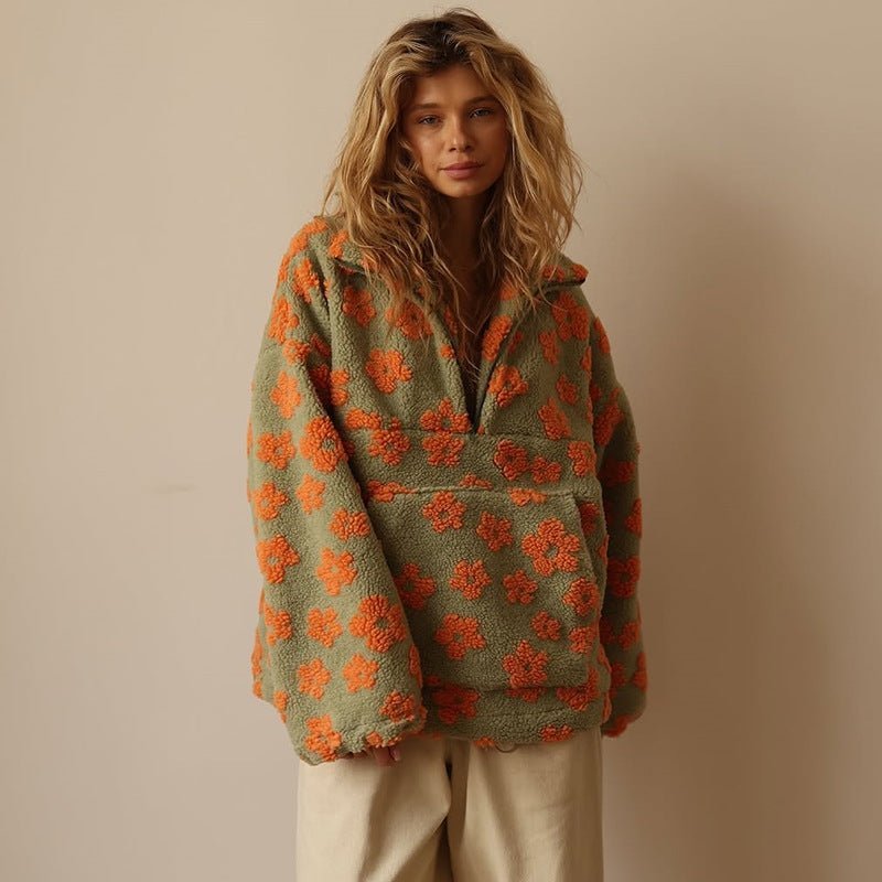 Women's Floral Jumper | Oversized & Warm