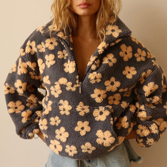 Women's Floral Jumper | Oversized & Warm