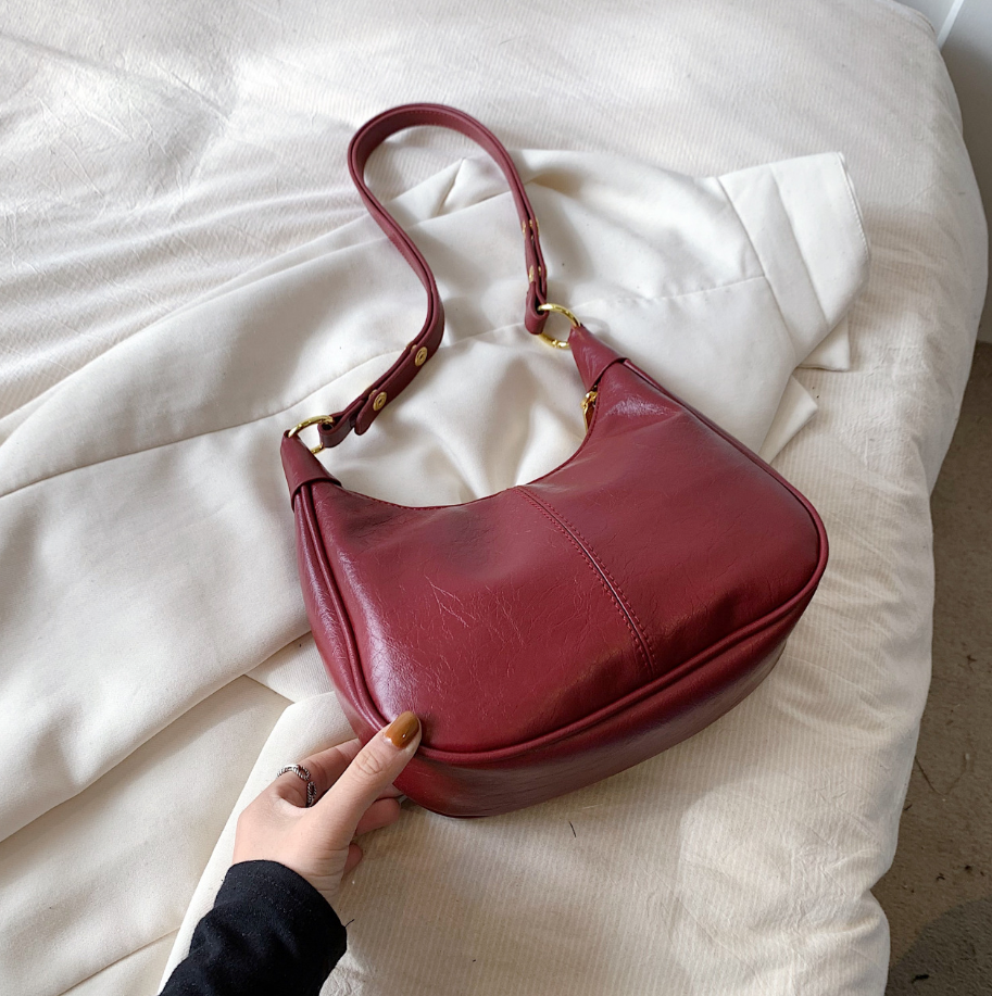 Chic Zip Top Hobo Bag with Adjustable Strap