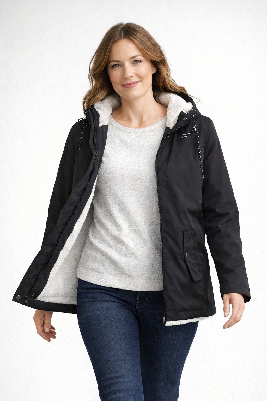 Women's Hooded Jacket | Warm & Windproof