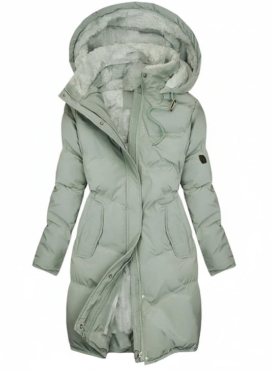 Women's Hooded Puffer Jacket | Warm & Windproof