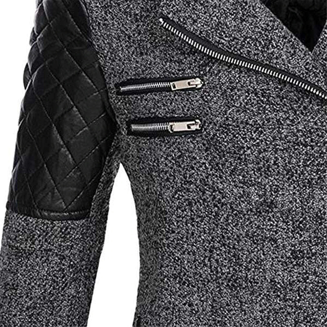 Women's Hooded Winter Coat | Belted Waist & Asymmetric Hem