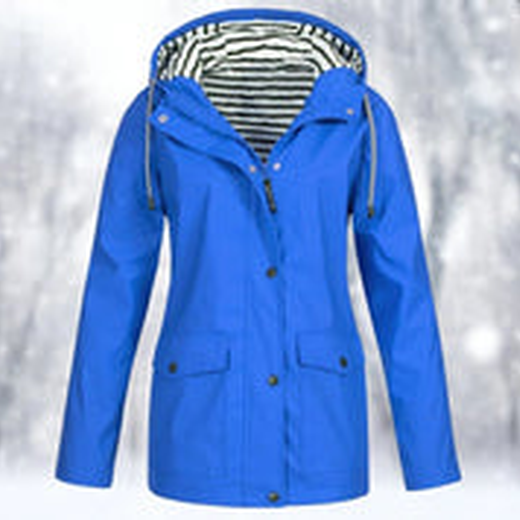 Women's Hoodie | Drawcord Hood, Storm Placket Front