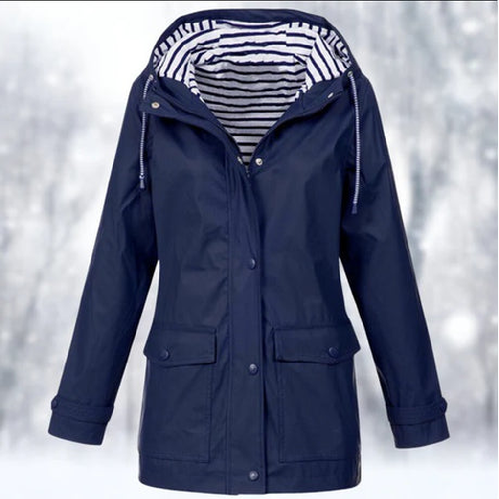 Women's Hoodie | Drawcord Hood, Storm Placket Front