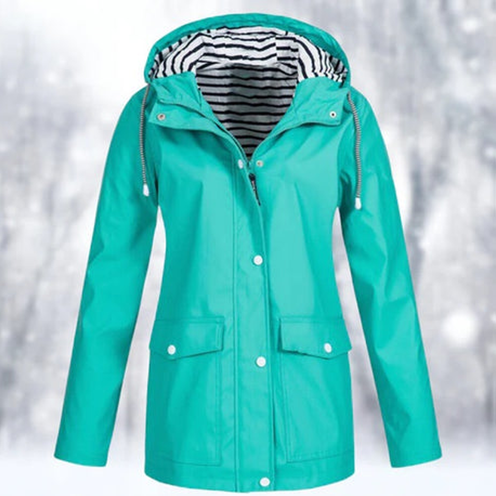 Women's Hoodie | Drawcord Hood, Storm Placket Front