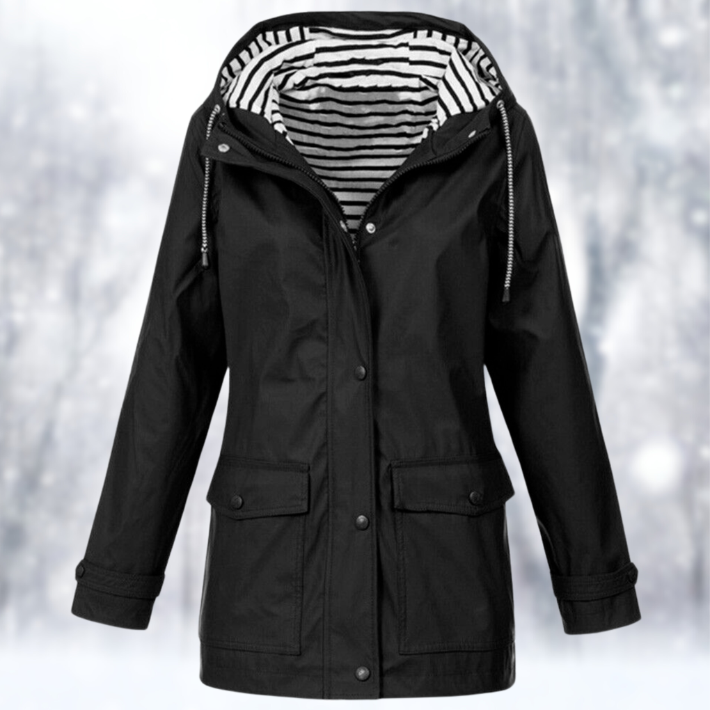 Women's Hoodie | Drawcord Hood, Storm Placket Front