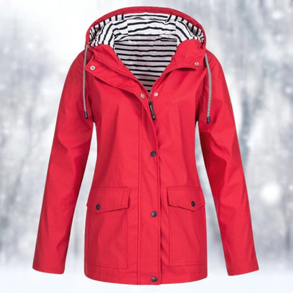 Women's Hoodie | Drawcord Hood, Storm Placket Front