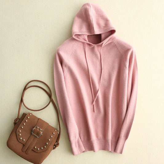 Women's Hoodie | Ribbed Hood Edge, Raglan Seam Sleeves