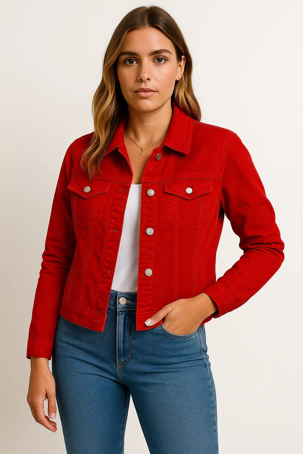 Women's Jacket | Classic Button & Versatile Style