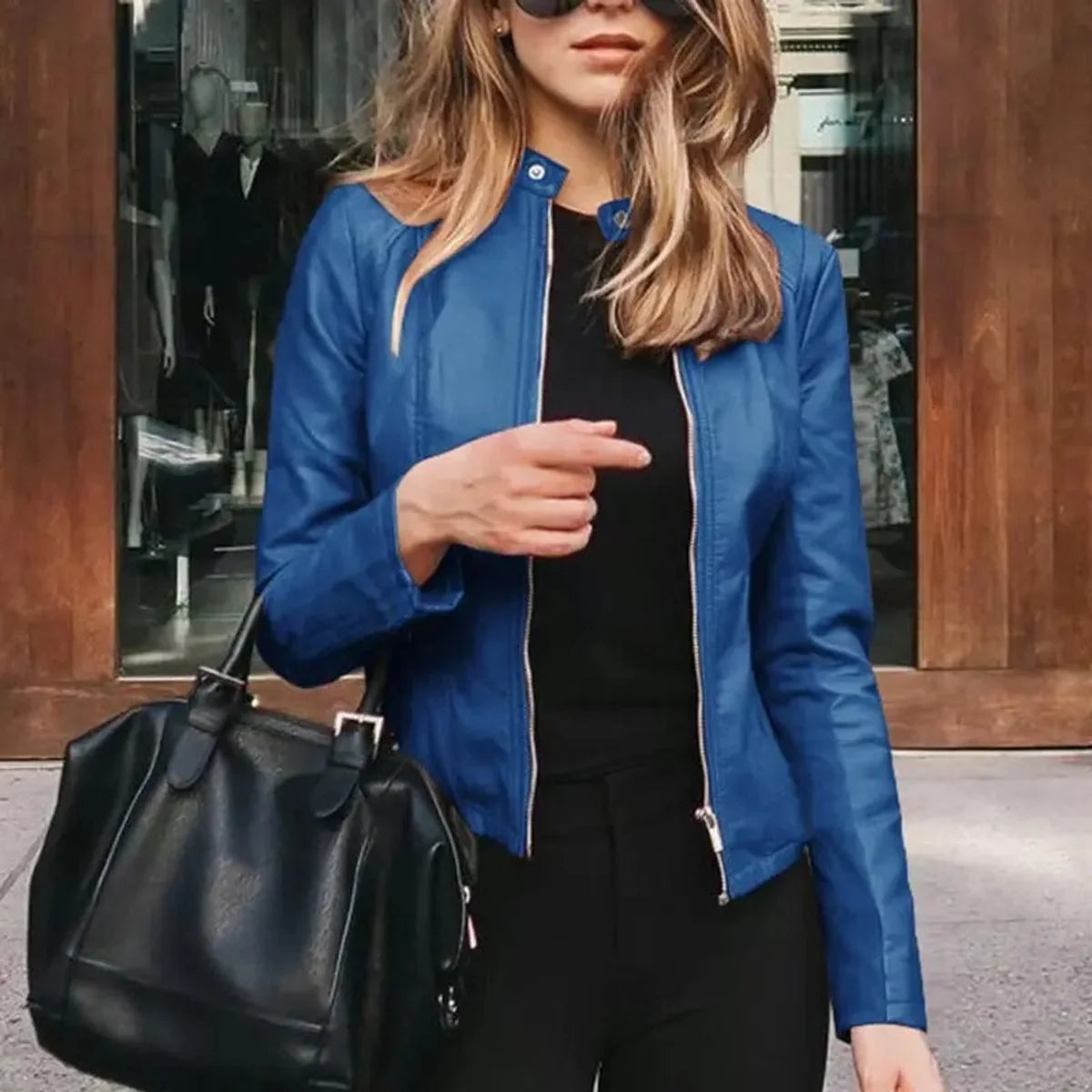 Women's Jacket | Stand Collar, Full-Length Front Zip