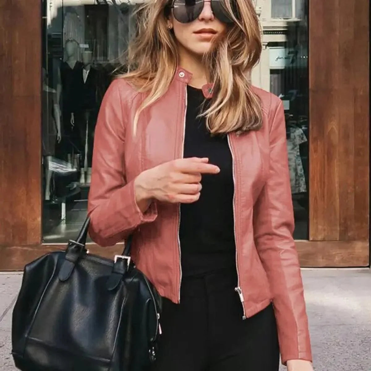 Women's Jacket | Stand Collar, Full-Length Front Zip